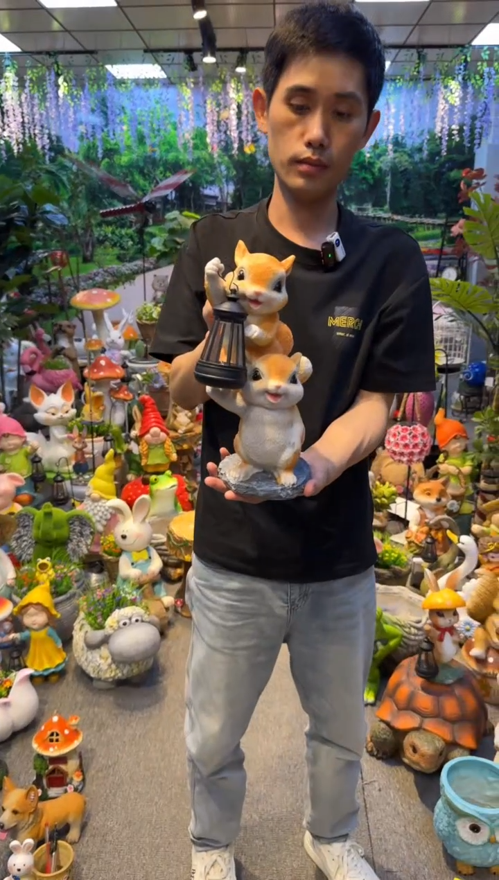 无花朵花园庭院摆件&00&