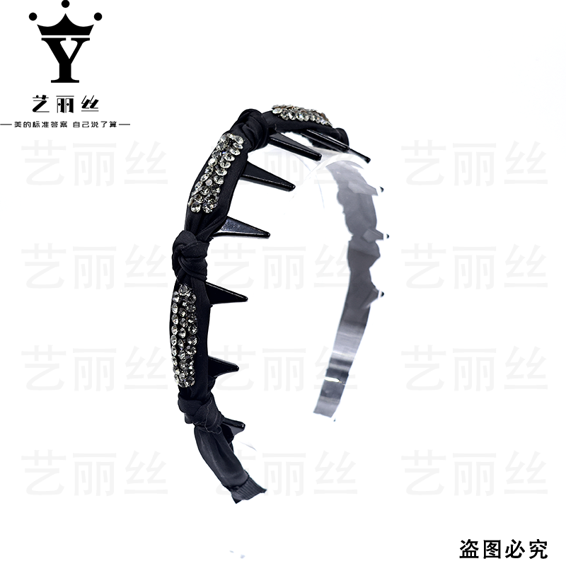 艺丽丝赫本王妃 [日出] 法式复古气质满钻高颅顶款发箍 YL1376