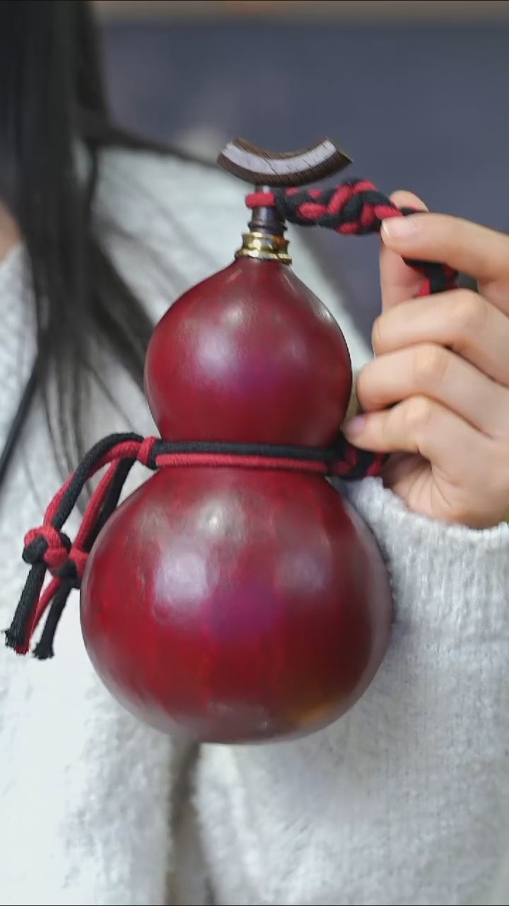 【闪购商品】WU265 大漆酒葫芦不包手串及旋转底座