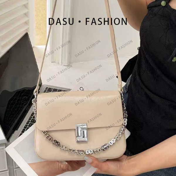 【苏总专属】XY2-8218-2-燕麦色女士时尚潮流气质小众腋下包斜挎包