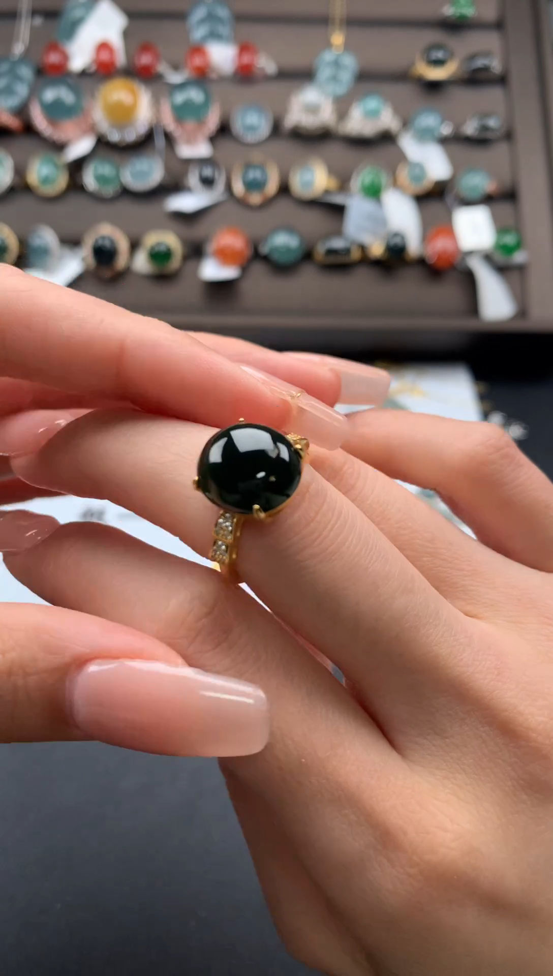 【闪购商品】翡翠戒指银S925镶嵌3123213123