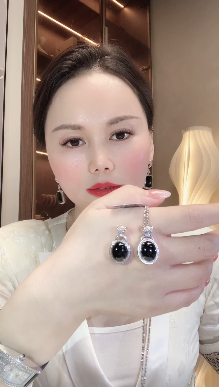 翡翠18K金镶嵌吊坠(不含链)A49 多样性发货一件