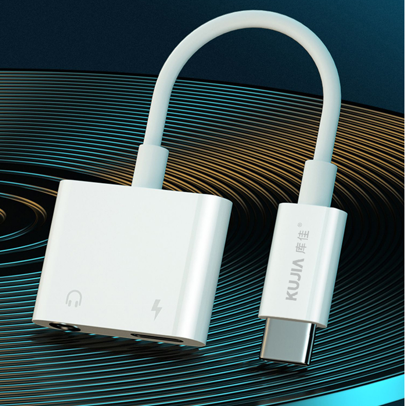 库佳智能方圆转接线Typec to 3.5mm/Type-C接口/CC80