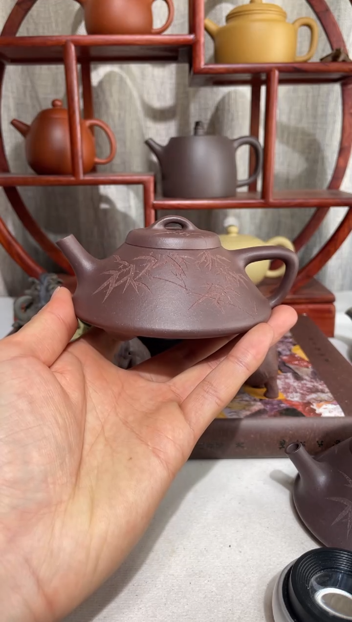 【闪购商品】紫砂茶壶台西底板紫泥电窑合瓢