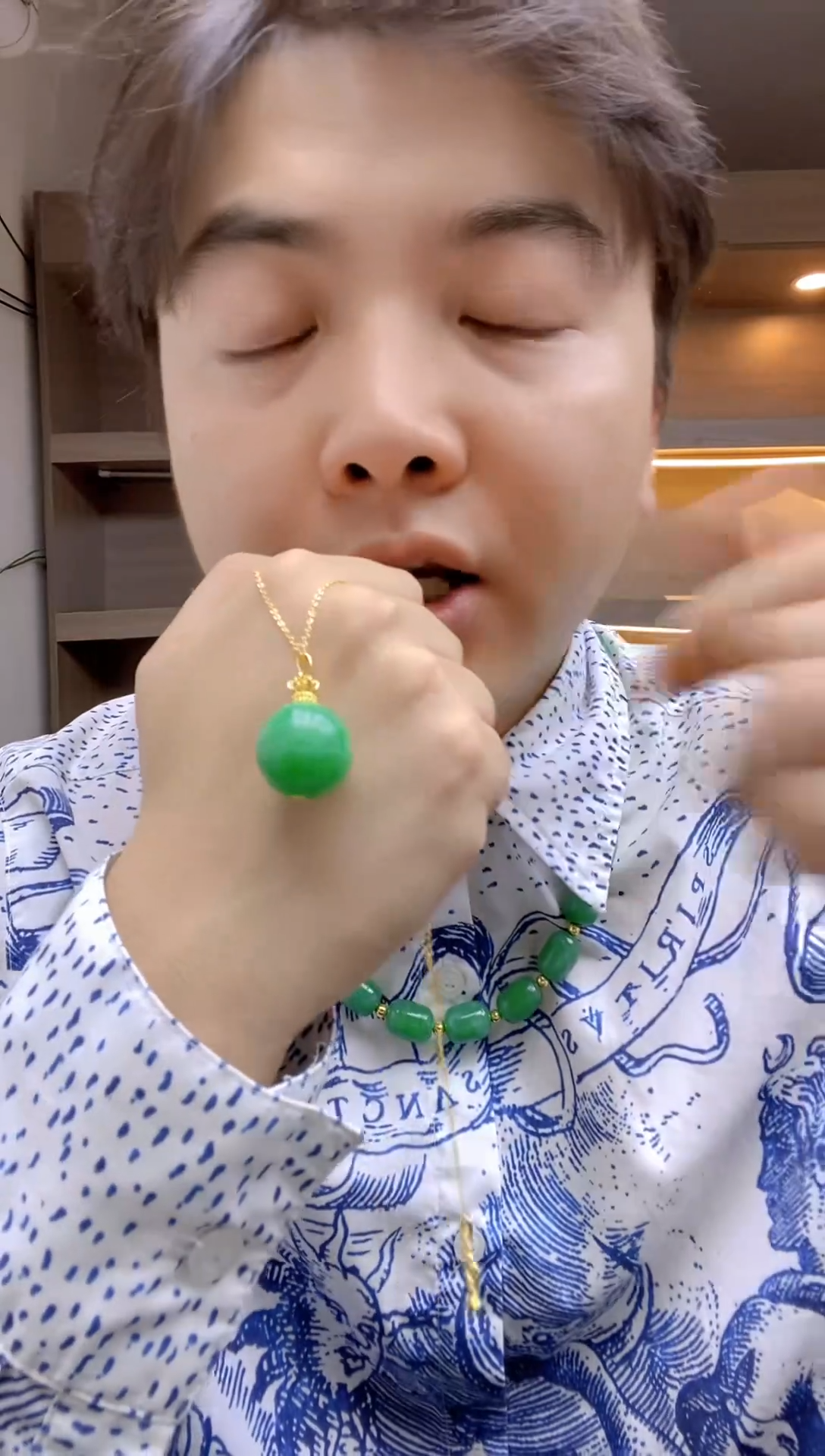 翡翠未镶嵌吊坠(赠链)【浠家定制】缅甸料高端2.0单株吊坠