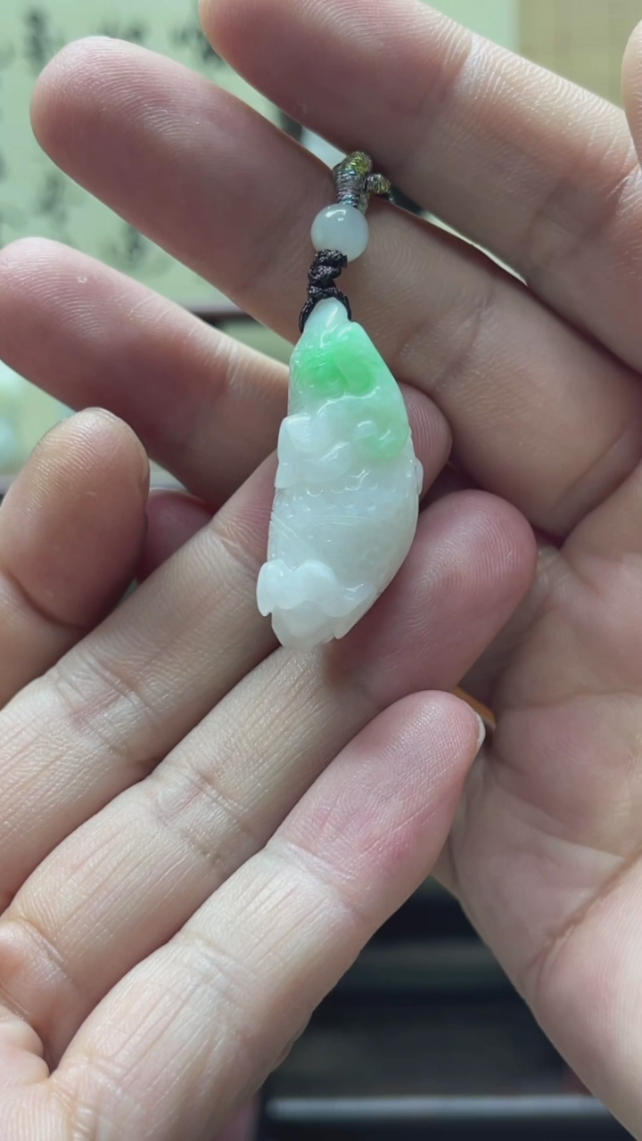【闪购商品】翡翠颈饰未镶嵌翡翠白菜吊坠多人