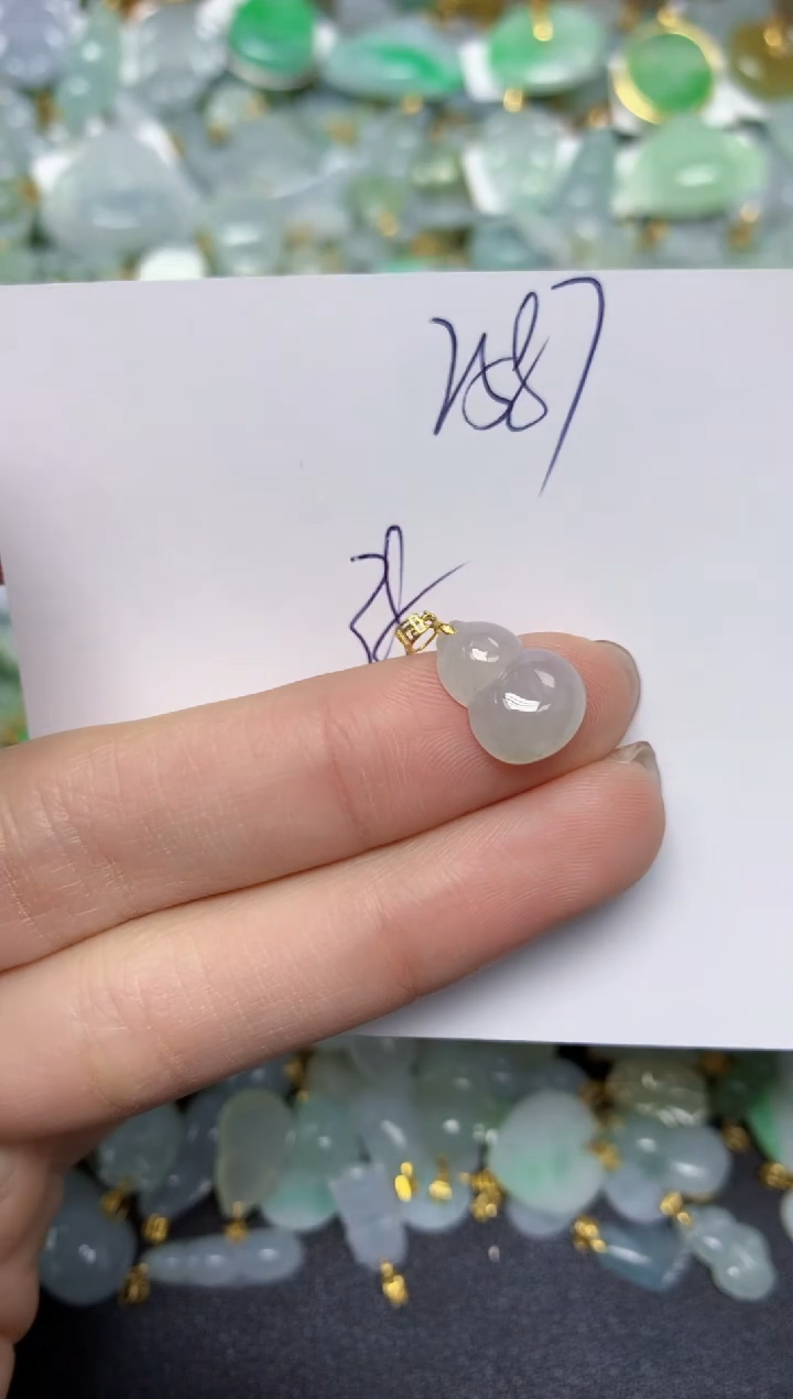 【闪购商品】翡翠颈饰18K金镶嵌天然翡翠A货