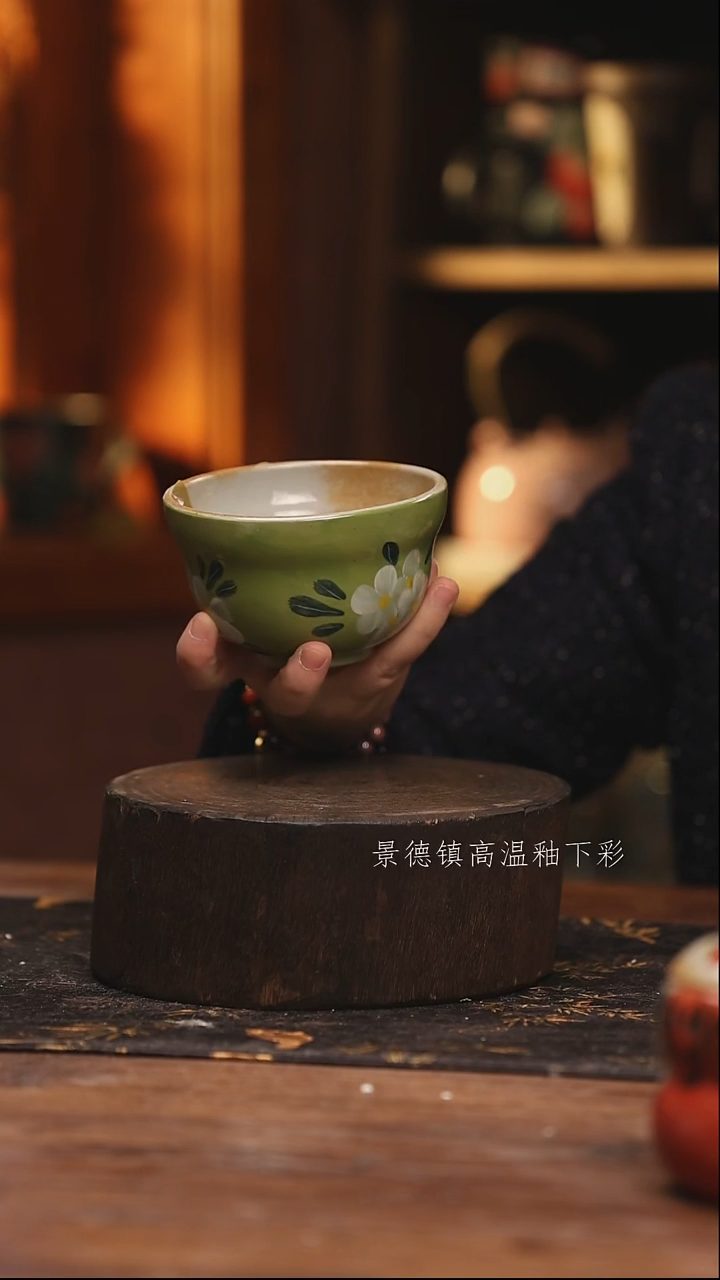 陶瓷景德镇高温釉下手绘陶瓷@L301@