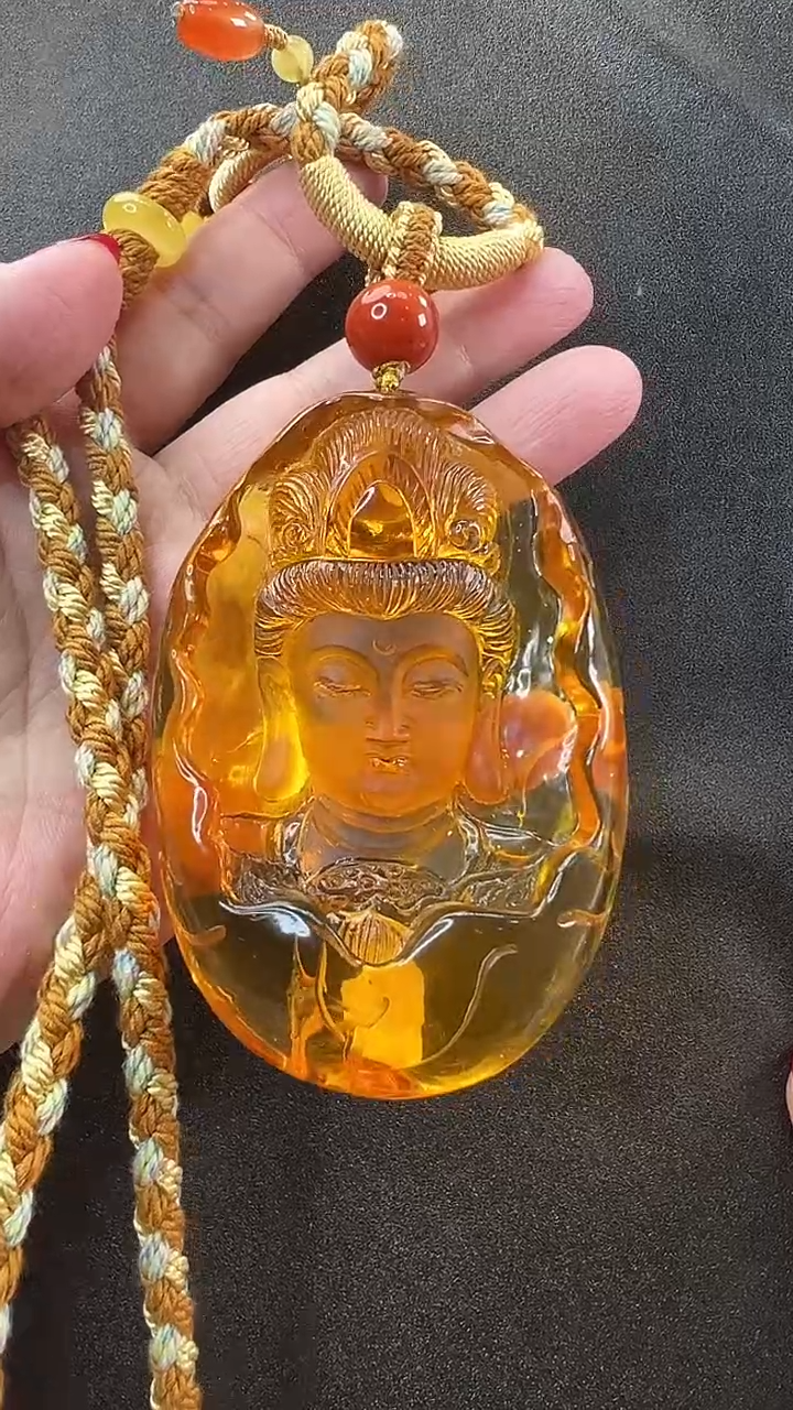 【闪购商品】琥珀颈饰未镶嵌吊坠