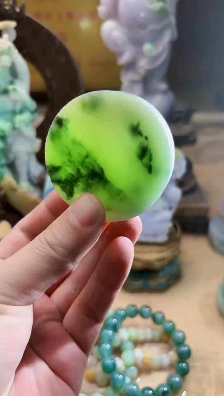 未镶嵌挂件翡翠A货张麦9517