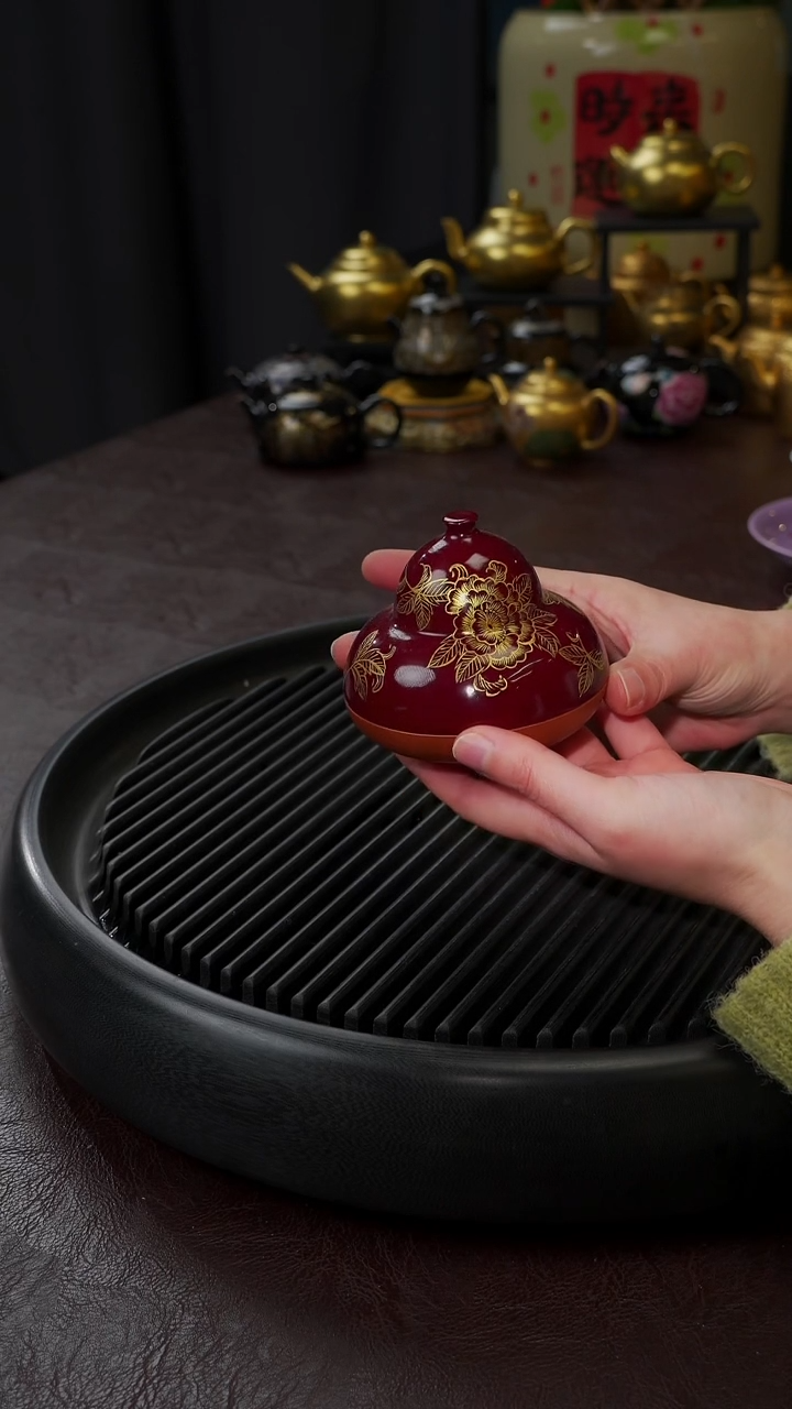 【闪购商品】杯【宜景窑大漆鎏金】杯子24