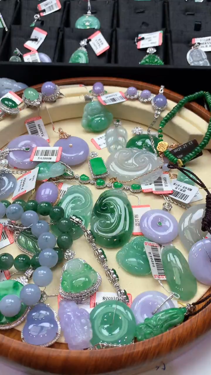 【闪购商品】翡翠颈饰银S925镶嵌吊坠