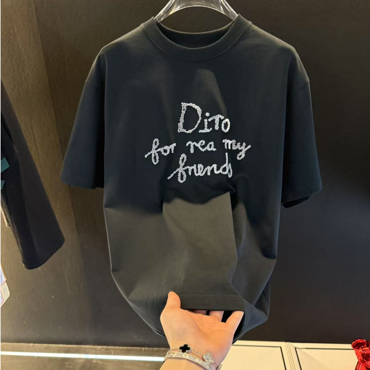 【林】高端轻奢时尚气质男士圆领T恤