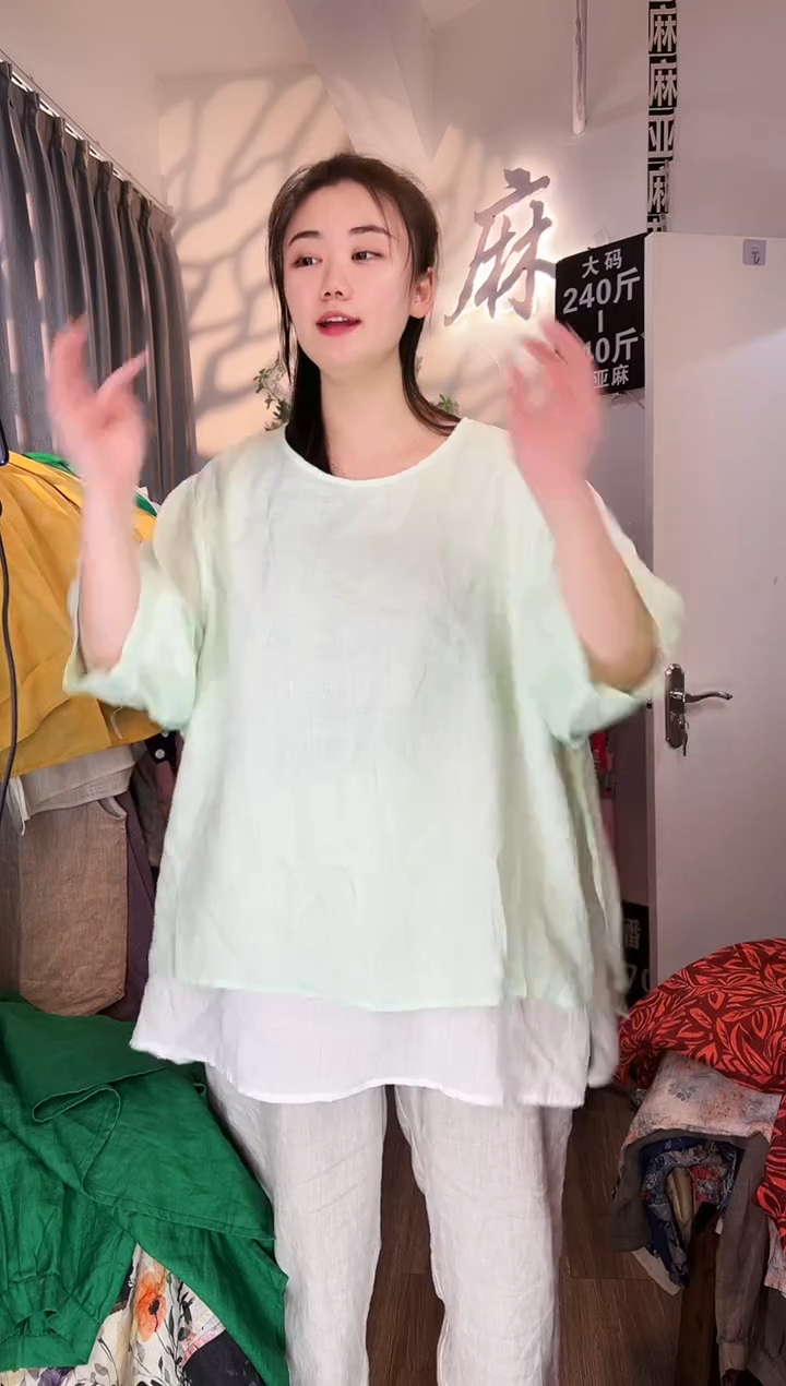 亚麻汉麻苎麻大码女装