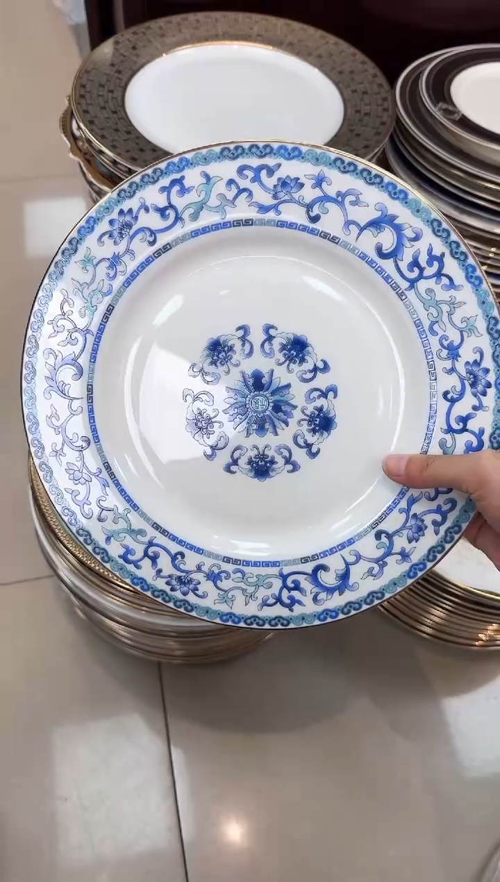 【闪购商品】瓷片10.5寸平盘 春节活动福利价