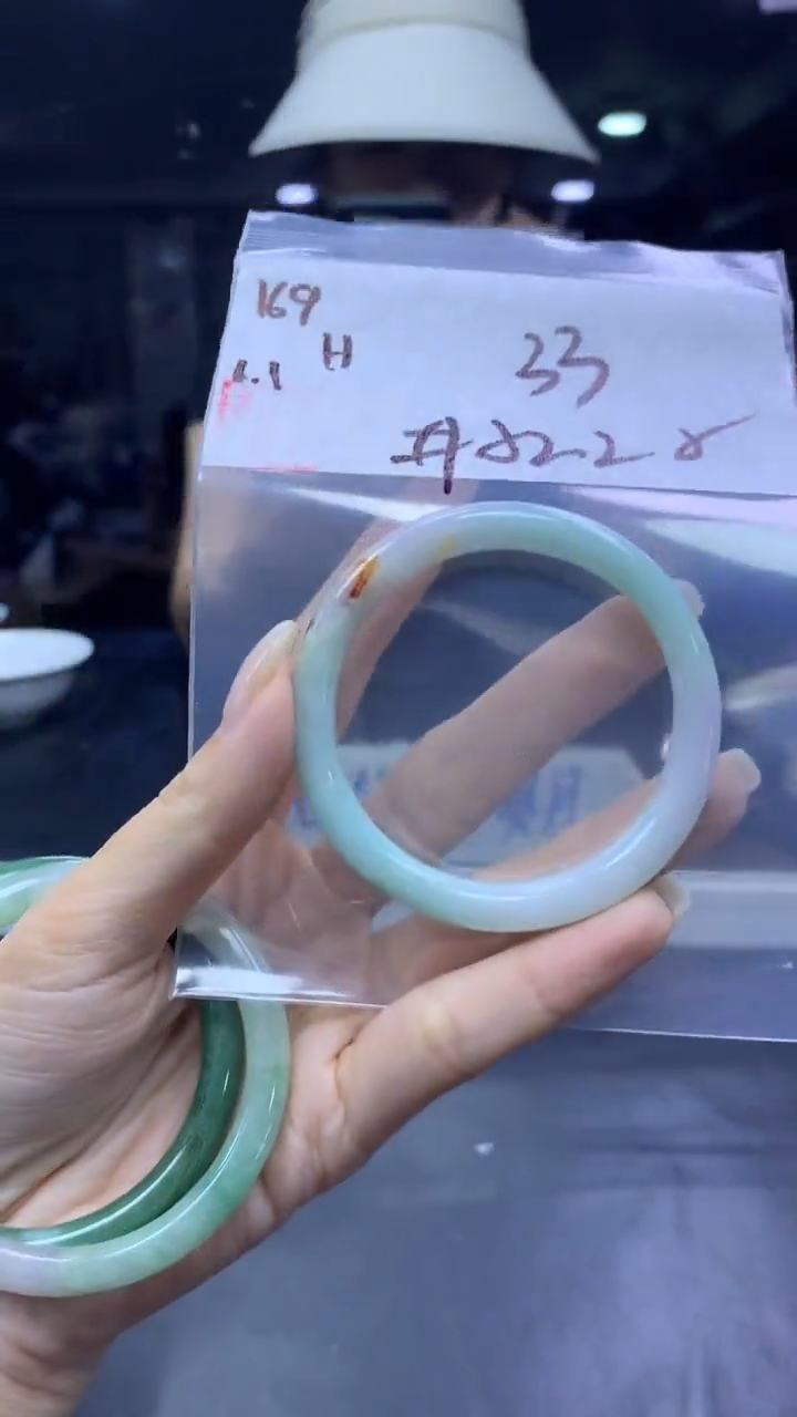 未镶嵌定制翡翠169手镯52.2纹+33元+拍一发一