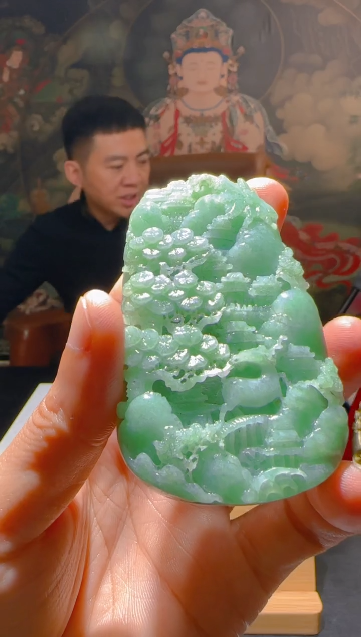 【闪购商品】定制翡翠未镶嵌L-@@QJSXJ226063