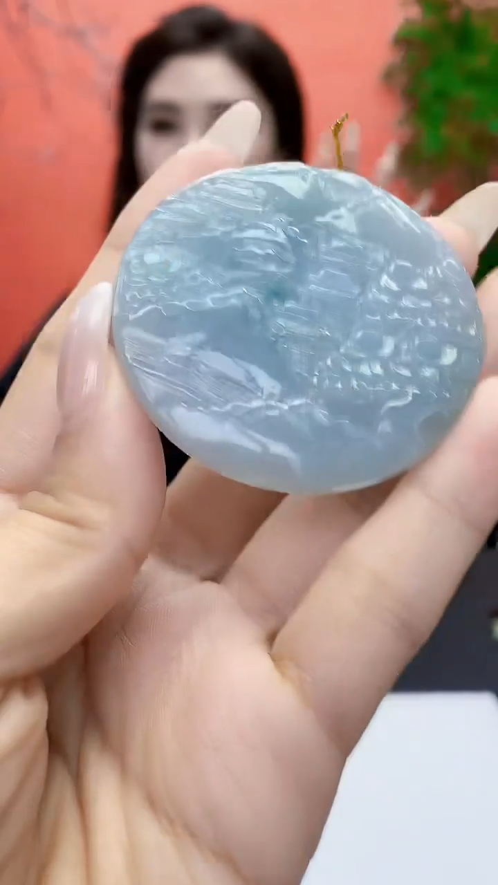 未镶嵌定制翡翠4829ty-毛货挂件190