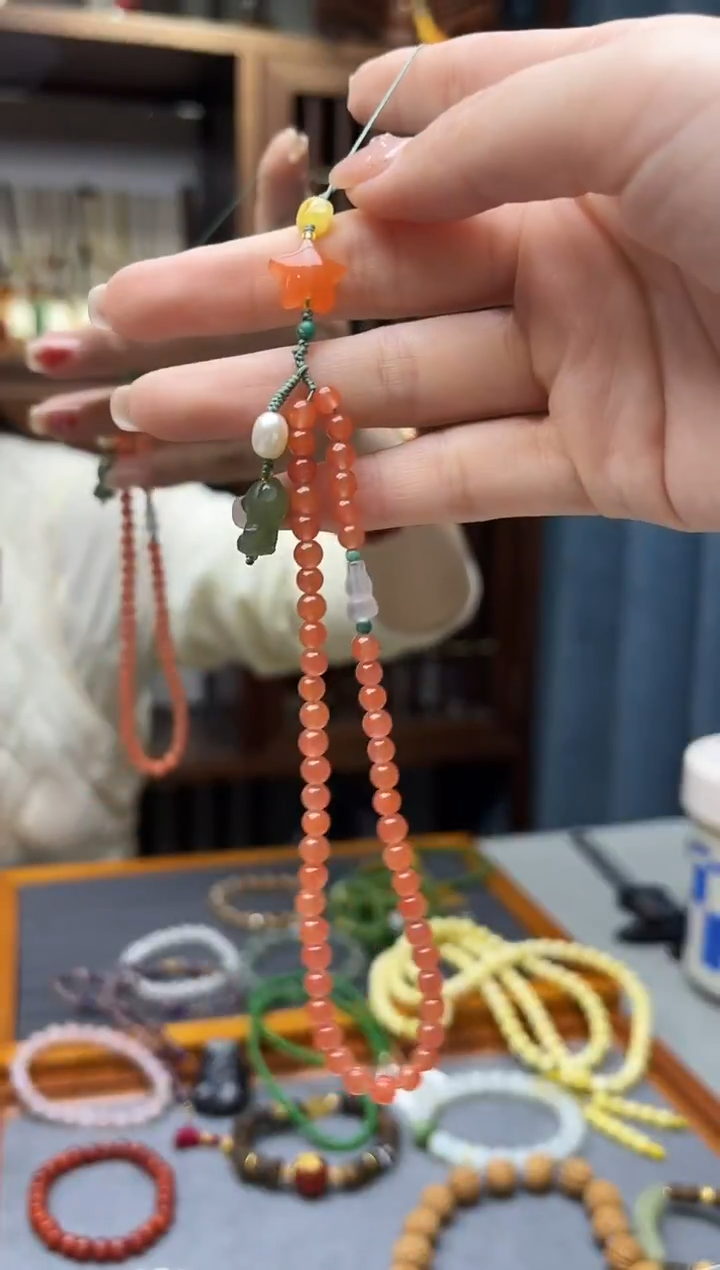 未镶嵌南红玛瑙挂件南红手机链挂件DN