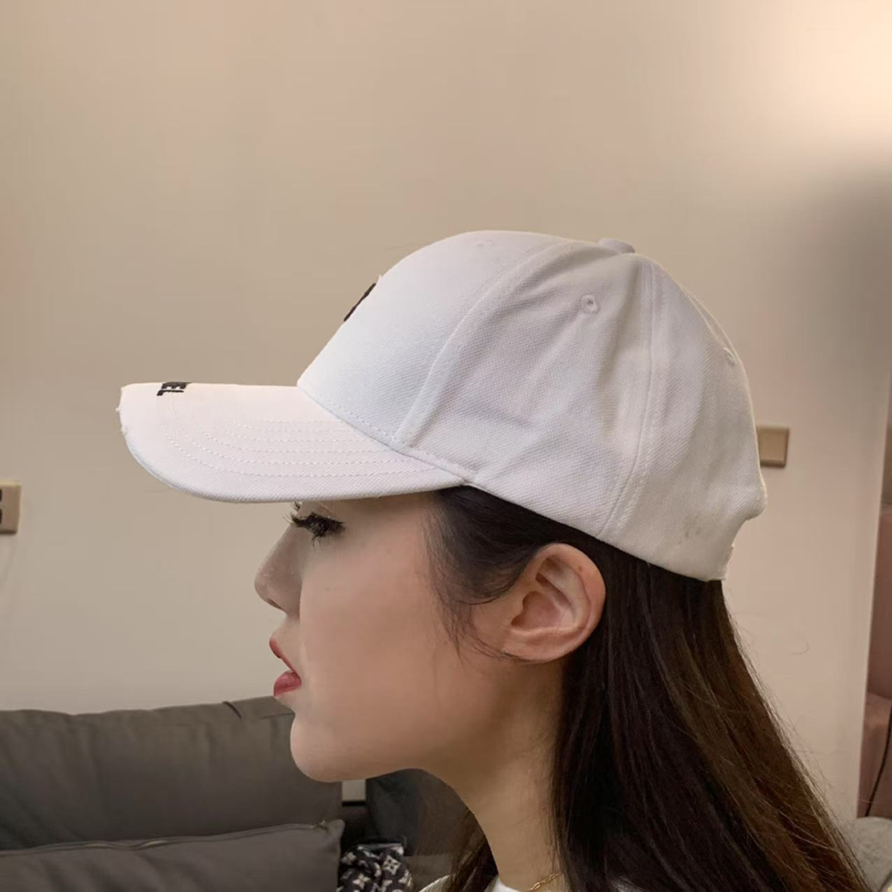 （蓉蓉买手）香香 CC 白色 百搭遮阳帽