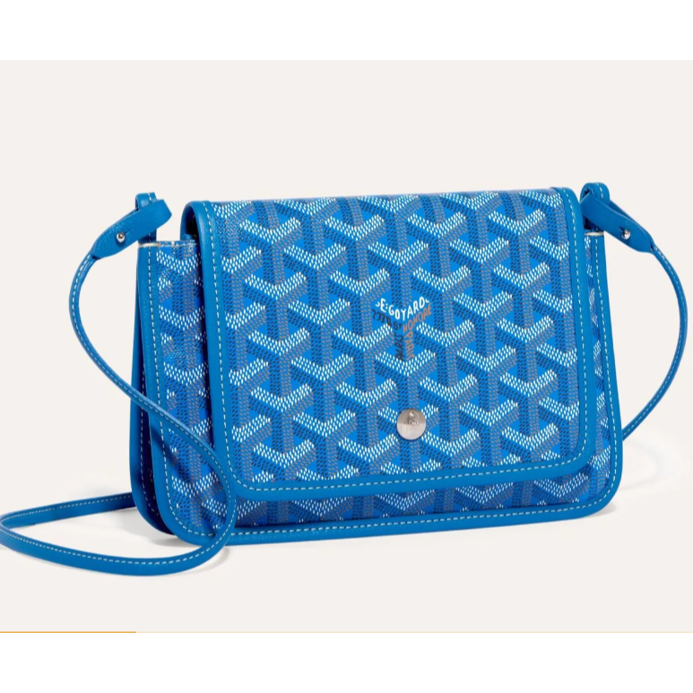 99新 Goyard 【文子姐专属】A056/蓝色老花信封单肩包/FB
