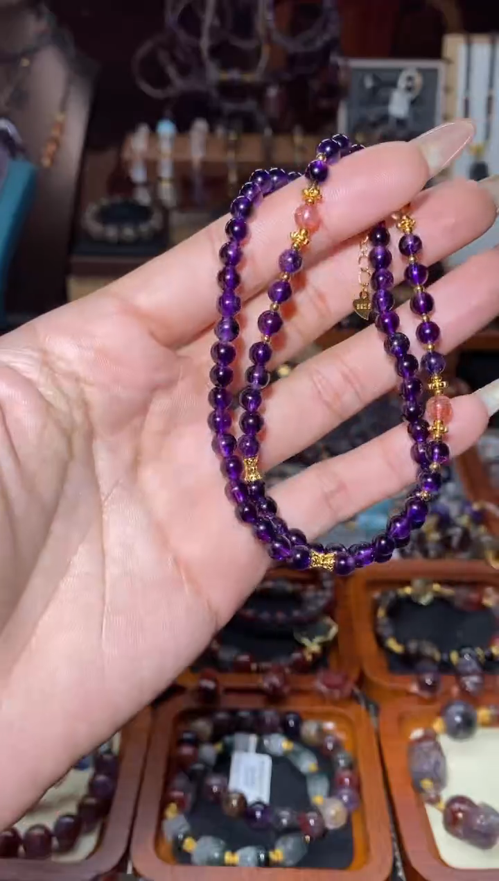 【闪购商品】水晶DIY项链未镶嵌超七金太阳