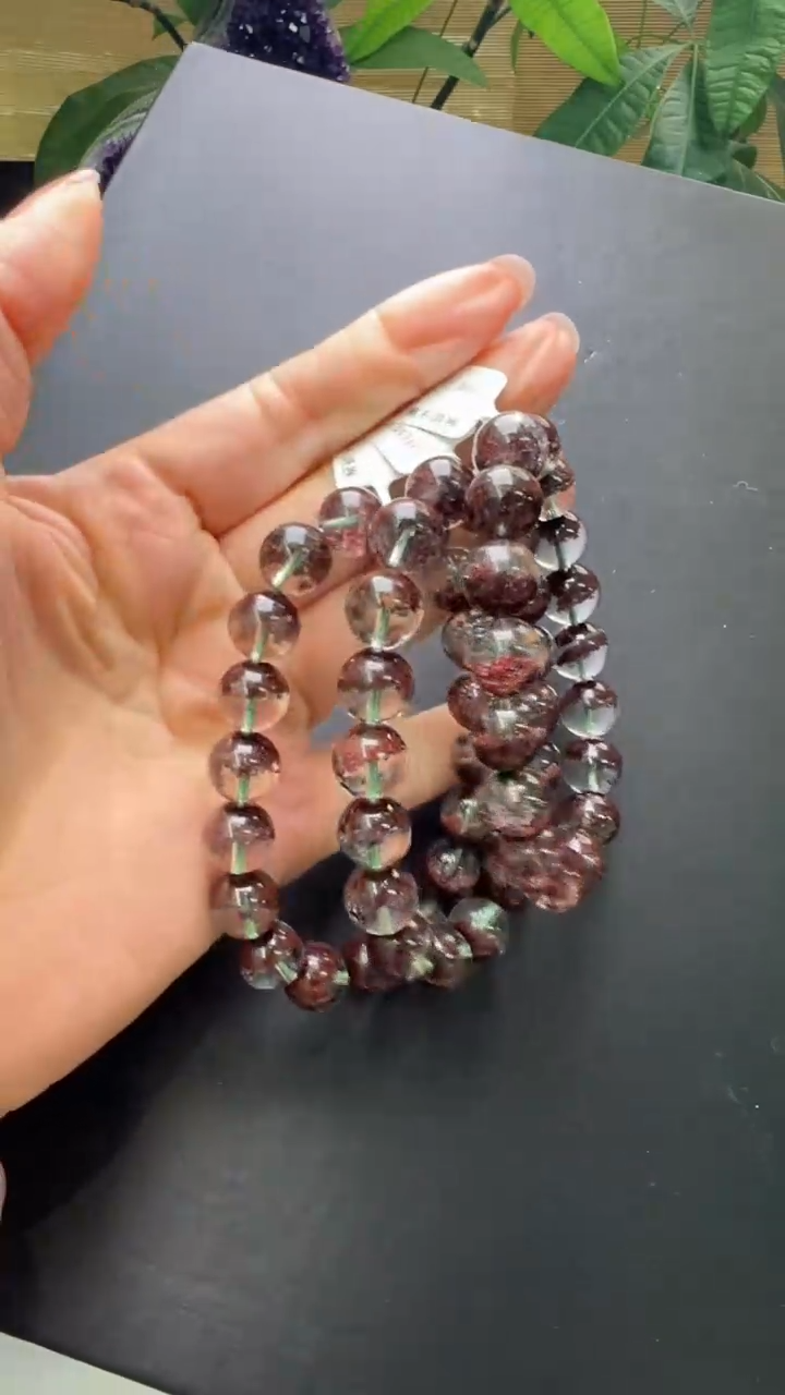 【闪购商品】水晶手串未镶嵌红幽灵手串多样性发一JP39353