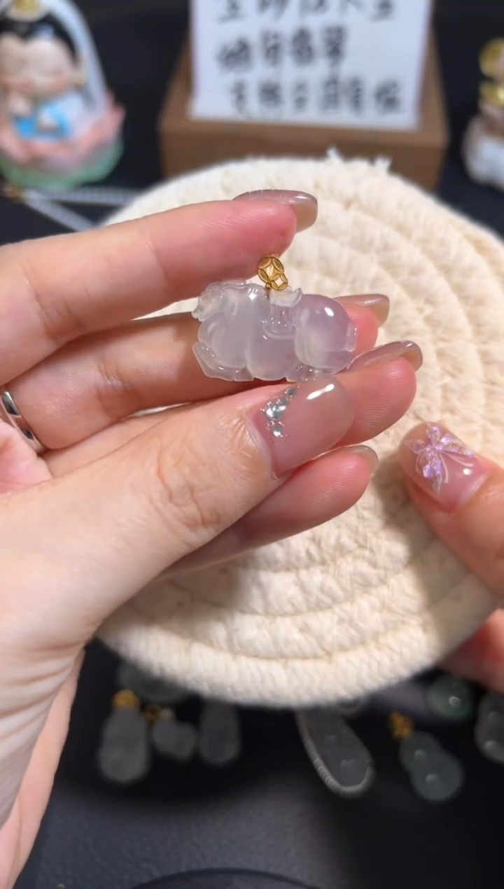 【闪购商品】翡翠颈饰18K金镶嵌翡翠源头直播间