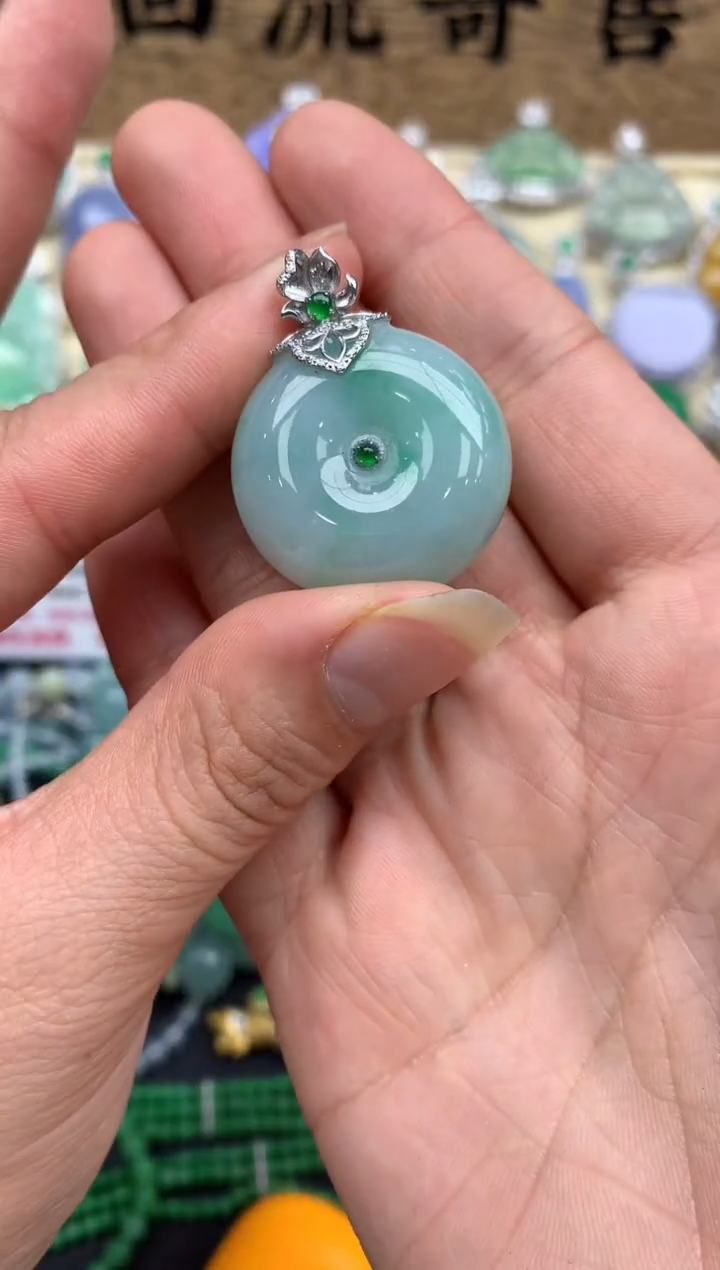 【闪购商品】翡翠颈饰18K金镶嵌291-中国好珍宝