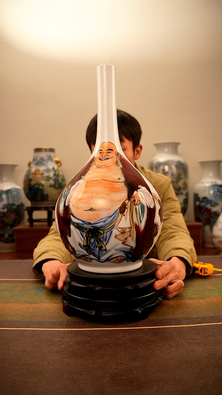 【闪购商品】摆件瓷造确保手工手绘作品