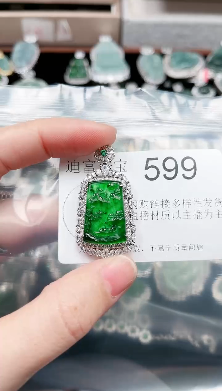 【闪购商品】翡翠颈饰未镶嵌599赠皮绳
