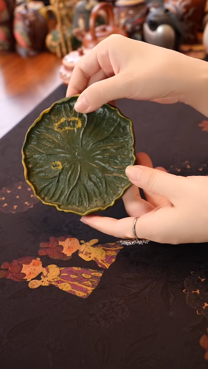 紫砂其他绿泥荷叶宜兴紫砂