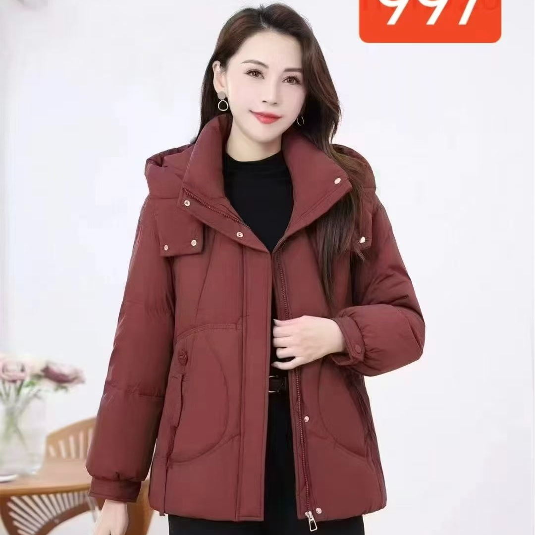 【丽人坊】时尚洋气 爆款棉服 百搭显瘦 保暖厚实 帽子可拆卸 997款