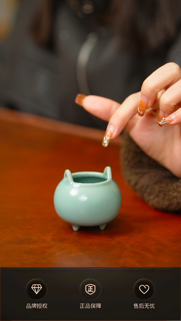 其他仿古支钉迷你胖香炉不完美 简装