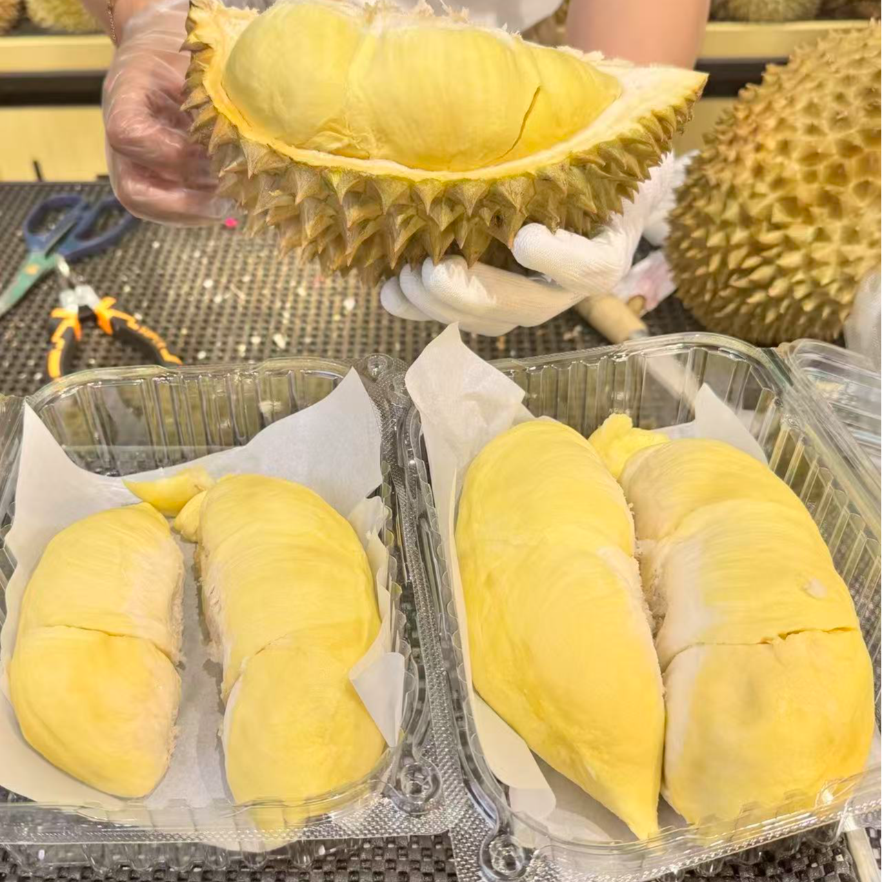 【泰国金枕称重】新鲜泰国金枕鲜果现称～甜度很高糯到惊人～核小肉大1000g金枕泰国