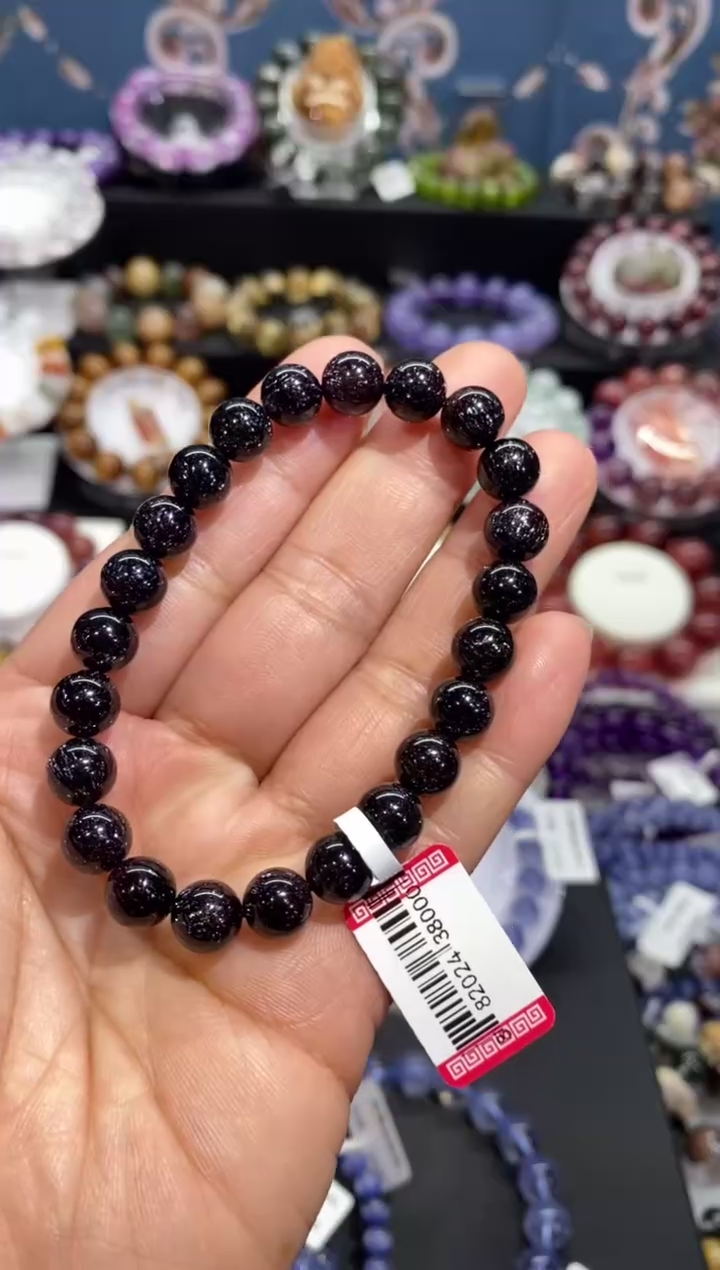 【闪购商品】水晶手串未镶嵌黑红超七8+