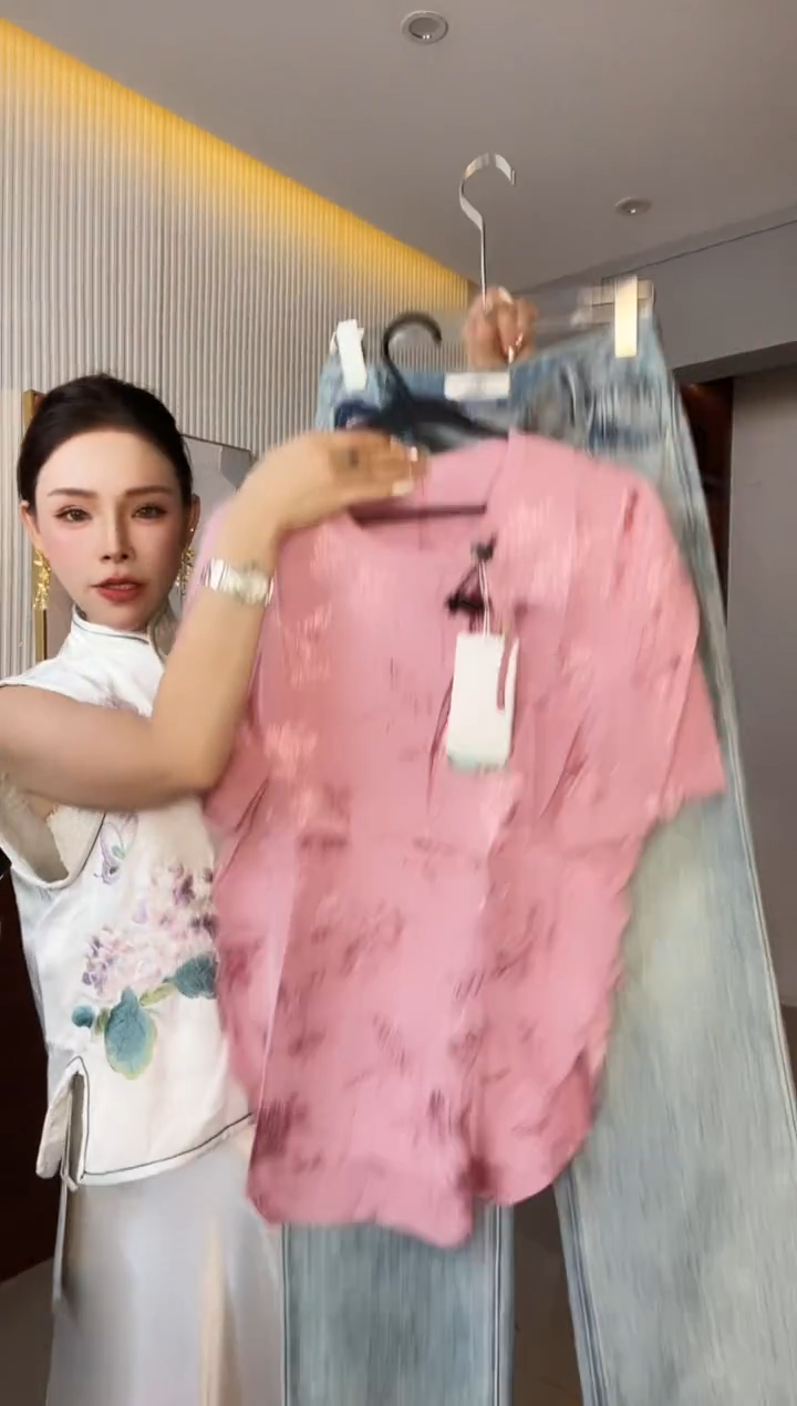 6218 粉上衣 M80-105