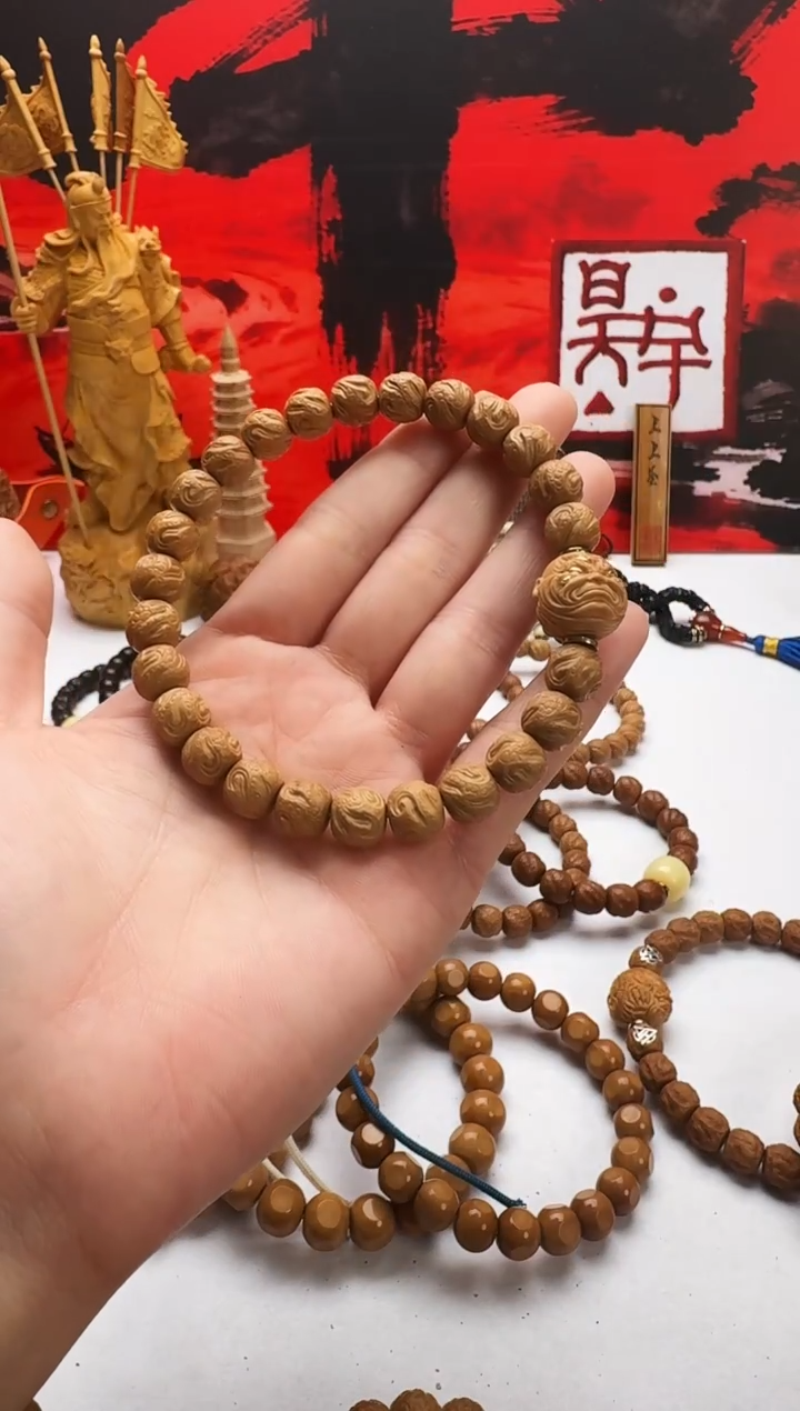 手串猴头核桃玄鸟手工送镶嵌单颗