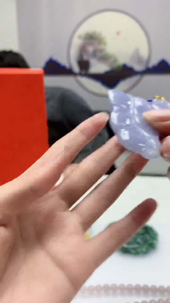 【闪购商品】定制翡翠未镶嵌5060zm-毛货挂件