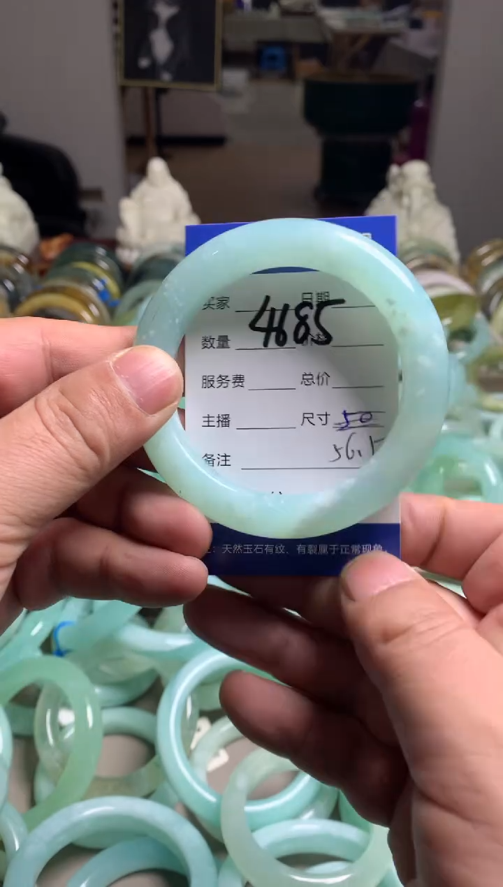 【闪购商品】蛇纹石玉手镯未镶嵌4685