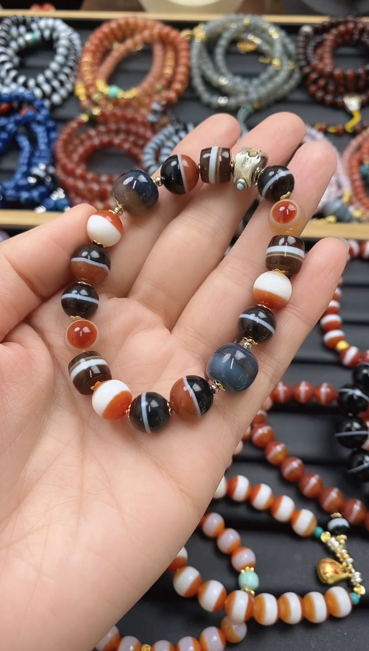 【闪购商品】玛瑙/玉髓手串未镶嵌手串