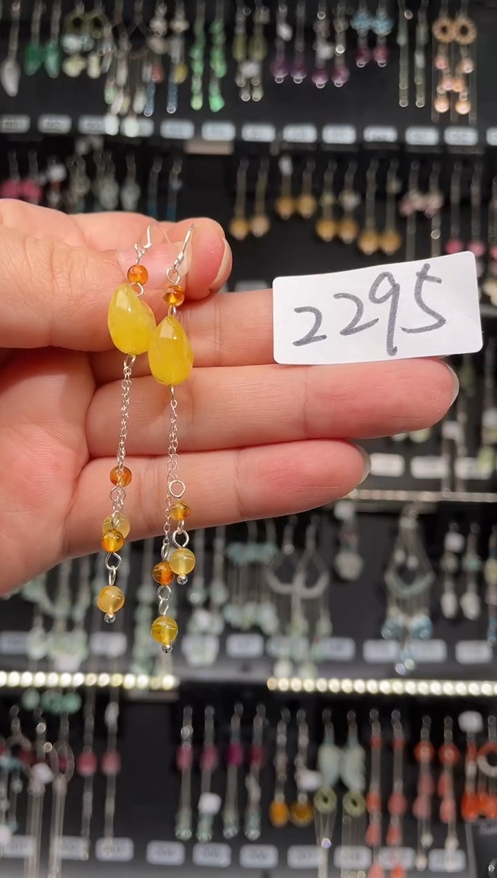 【闪购商品】紫晶耳饰银S925镶嵌喜欢拍