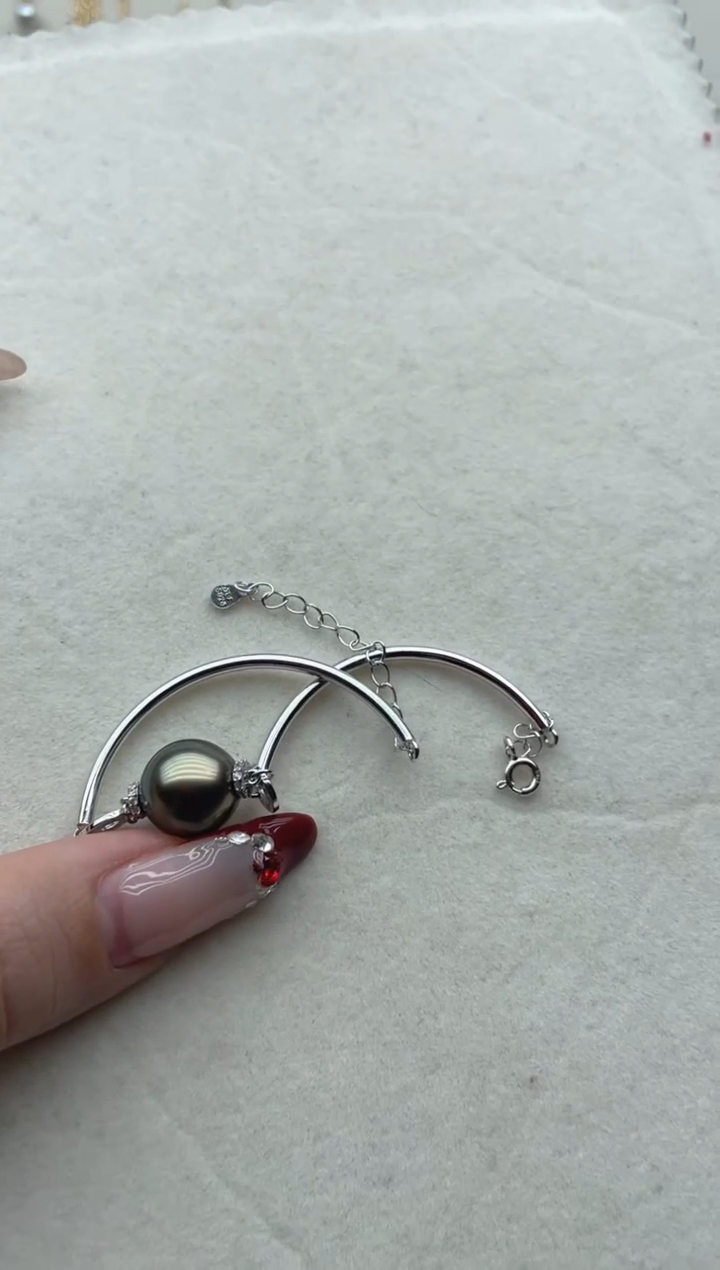 【闪购商品】海水珍珠手链银S925镶嵌A48