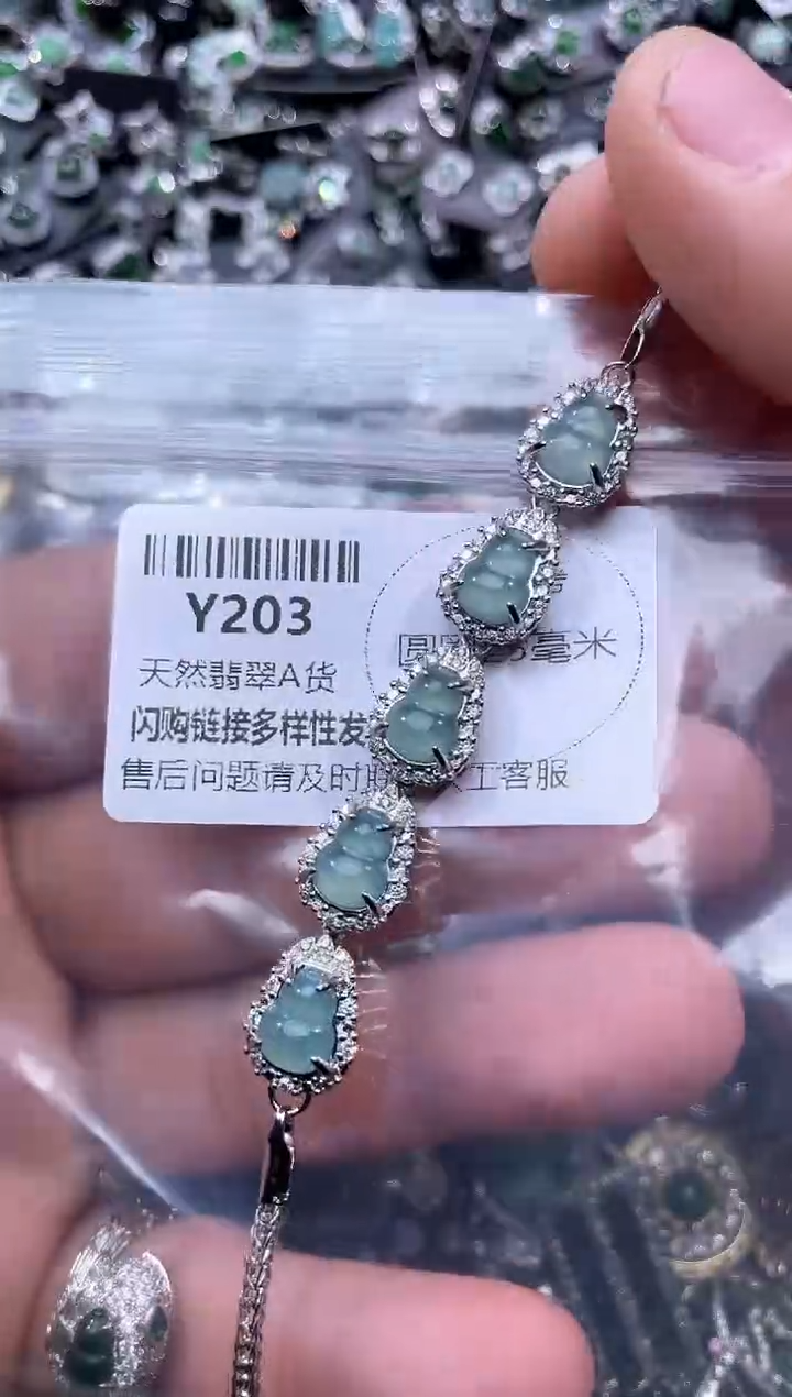 【闪购商品】翡翠颈饰未镶嵌Y203手链