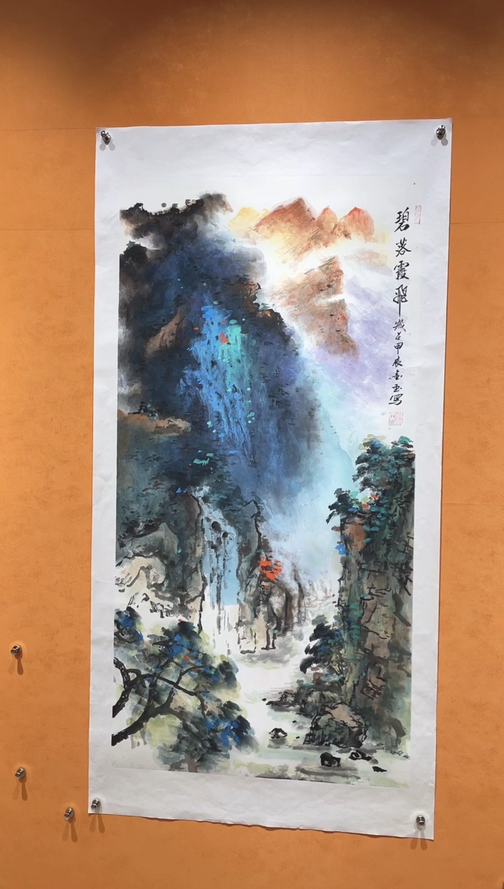 国画刘金玉教授亲笔手绘