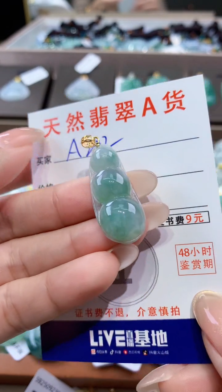 颈饰未镶嵌翡翠天然缅甸翡翠A货挂件 
