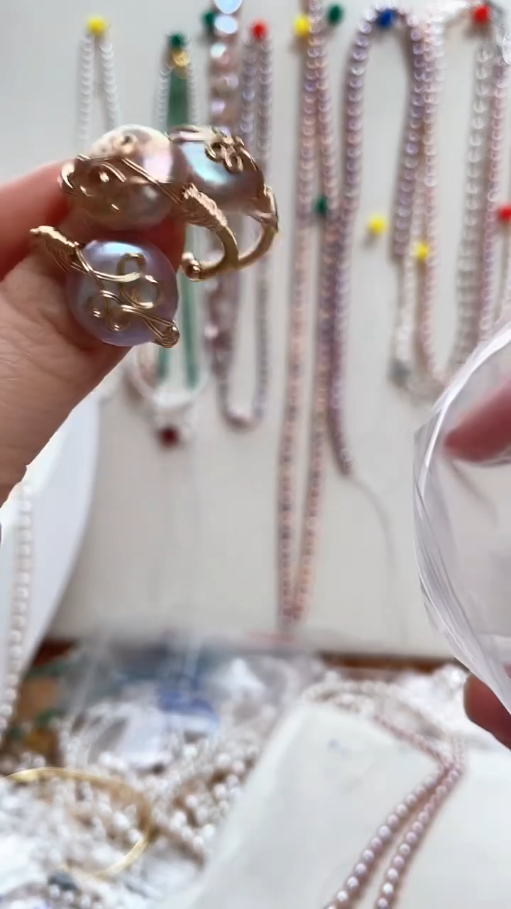 【闪购商品】淡水珍珠戒指合金珍珠戒指