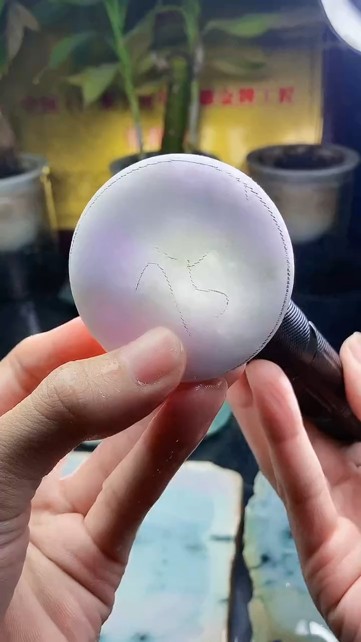 未镶嵌挂件翡翠小雨208