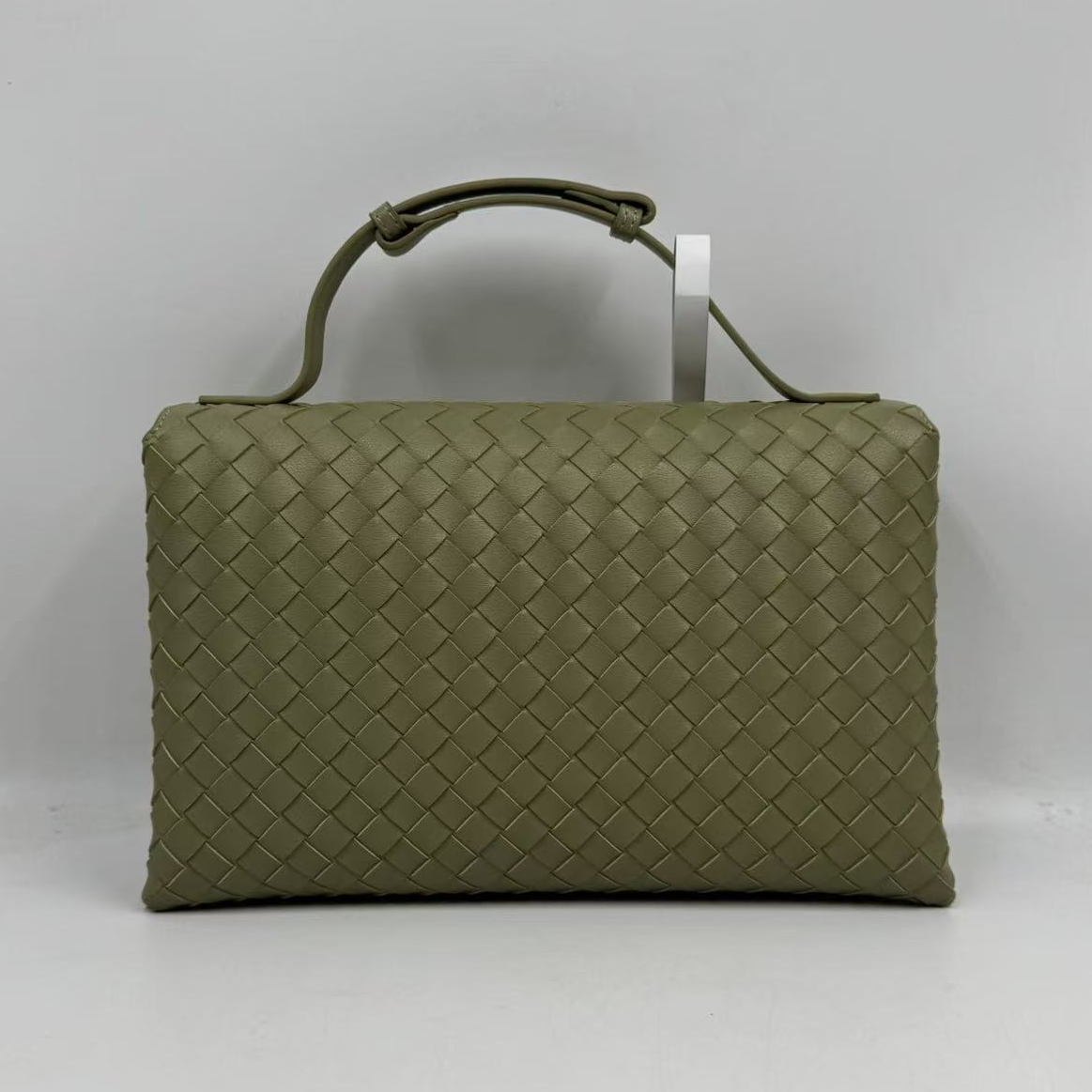 LQ-WITH-QUEEN真皮女包编织信封绿色0594