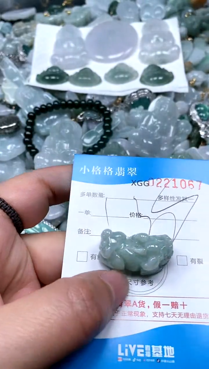 【闪购商品】翡翠颈饰未镶嵌闪购商品0221067